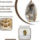 thumbnail image 3 of Covered Rotating Makeup Organizer with 360Degree lid Rotation, Dust Cover, 3 of 5