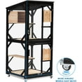 thumbnail image 6 of Catio Outdoor Cat Enclosure Large Outdoor Cat House Patio with Removable Floor Scratching Post Sisal Ball 4 Wheels, 6 of 6