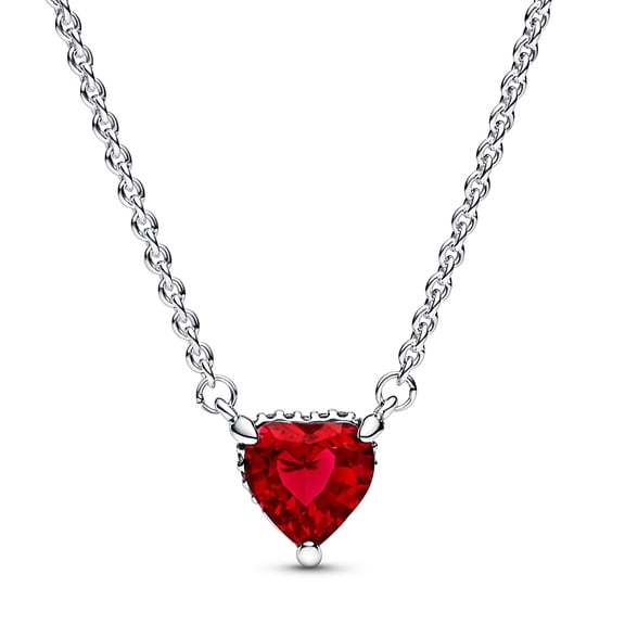 Pandora Sparkling Heart Halo Pendant Collier Necklace