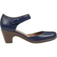 thumbnail image 2 of Easy Spirit Womens Clarice Leather Block Heel Mary Jane Heels, 2 of 4