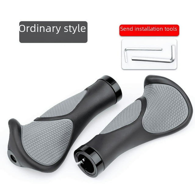 Cubierta de manija de bocina de goma para bicicleta de montaña, cubierta de manija de bicicleta, accesorios de conducción, manija auxiliar con bloqueo bilateral