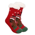 thumbnail image 3 of Harpily Ankle Socks for Women Winter Fuzzy Warm Slipper Stocking with Fuzzy Turn‑over Cuff Socks for Christmas Festival Party or Daily Use, 3 of 3