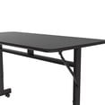 thumbnail image 5 of 3/4" Thermal Fused Laminate Top Flip Top Table Black Wood Laminate, 5 of 10