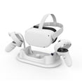 thumbnail image 2 of VR Game Auricular Estación de carga Gamepad Pantalla ajustable Dock Soporte Tipo-C Reemplazo del cargador de velocidad rápida para Oculus Quest 2 White Sweethay EL014462-02B, 2 of 7