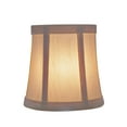 thumbnail image 3 of Aspen Creative 30362-6 Small Bell Shape Chandelier Clip-On Lamp Shade Set (6 Pack), Transitional Design in Beige, 5" bottom width (4" x 5" x 5"), 3 of 7