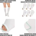 thumbnail image 2 of Dosaele Anti Embolism Compression Stockings  Knee High Unisex Ted Hose Socks 15-20 mmHg Moderate Level（X-Large）, 2 of 7