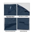 thumbnail image 3 of Little Donkey Andy Men's High-Performance Waterproof Rain Pants Lightweight Breathable Golf Hiking Pants Navy Blue Size 3XL, 3 of 6