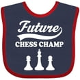 thumbnail image 3 of Inktastic Future Chess Champ Game Champion Boys or Girls Baby Bib, 3 of 4