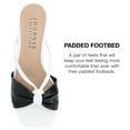 thumbnail image 5 of Journee Collection Womens Starling Kitten Heel Two Tone Open Toe Pumps, 5 of 6