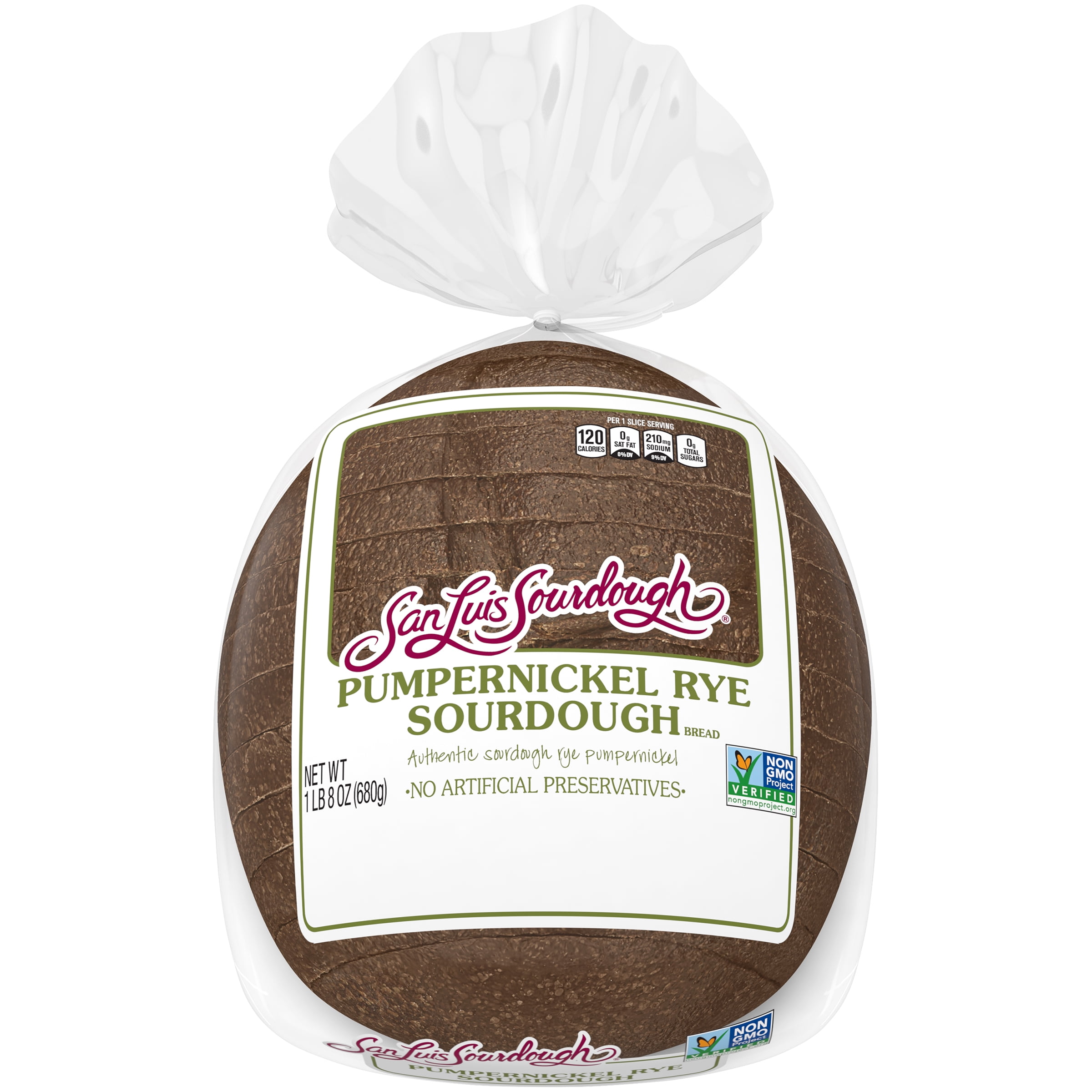 San Luis Sourdough Pumpernickel Rye Bread, 24 oz