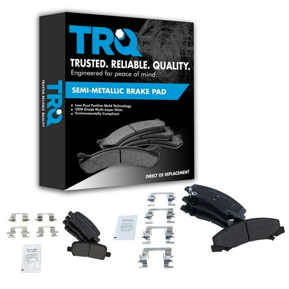TRQ Front & Rear Premium Posi Metallic Disc Brake Pad Set Kit for Impala BFA13094