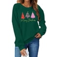 thumbnail image 4 of hotojiny Women's Christmas Sweater Crew Neck Fashion Print Knit Pullover Casual Long Sleeve Oversized Tops Ugly Sweater, 4 of 6