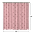 thumbnail image 5 of Pink Geometric Lattice Pattern Shower Curtain 72"x72" ,Bathroom Decorative Shower Curtains Set with 12 Hooks,Modern Waterproof Washable Shower Curtain, 5 of 6