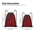 thumbnail image 2 of Fotbe Nautical American Flag Bolsa Mochila con Cordón Estampada, Bolsa de Gimnasio Deportiva, Bolsa Cinch, Bolsa con Cordón para Hombres y Mujeres-Medium, 2 of 6