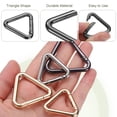 thumbnail image 3 of Uxcell 8 Pcs Anillo de Llave de Resorte en Forma de Triángulo de 1.3 Pulgadas, Clip de Resorte de Metal para Llaveros, Bolsas, Carteras, Manualidades, Accesorios de Decoración, Negro, 3 of 5