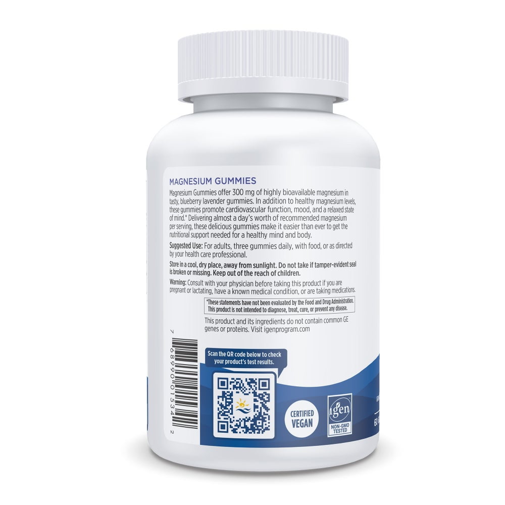 Nordic Naturals Magnesium Gummies, Vegan - 60 Count
