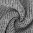 thumbnail image 7 of Lovskoo 2024 Sweaters for Women Long Sleeve V-Neck Solid Color Zipper Split Sweater Blouse Gray, 7 of 7