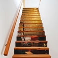 thumbnail image 5 of SZTXJ 13 Pcs/Set 3D Christmas Stair Sticker Bookcase Self Adhesive Stair Stickers Peel and Stick Bookcase, 5 of 5