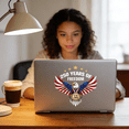 thumbnail image 3 of 5pcs 250 Anniversary Decal Waterproof Car Window Decals Patriotic Vinyl Decals for Vehicles 250 Anniversary USA Stickers Eagle Pride Stickers 8x8in, 3 of 8