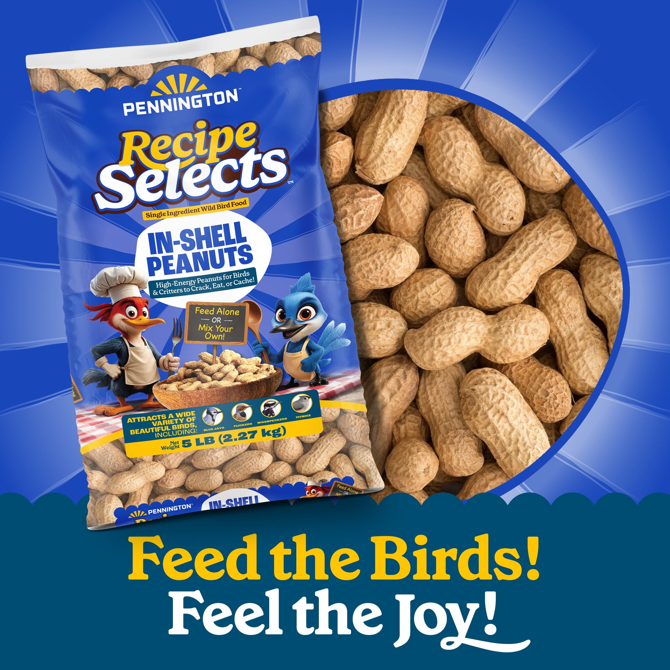 ピーナッツページ Pennington Recipe Selects Peanuts in Shell for Birds, Wildlife and
