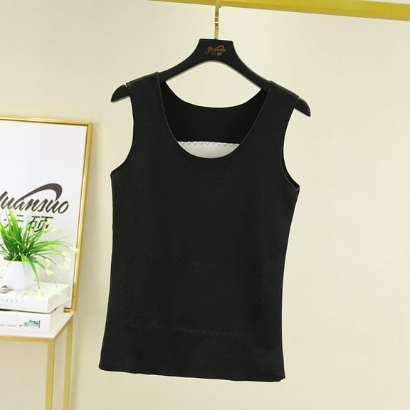 SDJMa Women’s Sexy Sleeveless Back Tank Tops Women Fashion Sexy Vest Sleeveless Camisole Casual Tank Warm Underwear Top