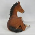 thumbnail image 4 of Hi-Line 12” Laying Down Horse Colt Garden Statue, Durable Polyresin, 4 of 7
