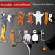 thumbnail image 4 of Ganchos de pared adhesivos reutilizables con gancho de animales toalla colgante flexible, 4 of 8