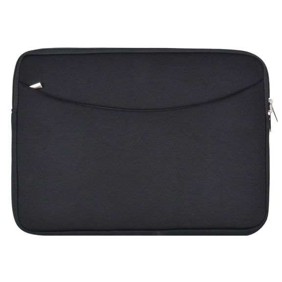 IC ICLOVER Slim Laptop Sleeve 13 14 inch, Shockproof Protective Notebook Cover Bag Briefcase Carrying Bag Case with Front Pocket for 13" 14" MacBook, HP, Dell, Lenovo, Acer - Black