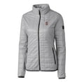 thumbnail image 2 of Women's Cutter & Buck Gray Stanford Cardinal Rainier Eco Insulated Puffer Full-Zip Jacket, 2 of 3