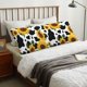thumbnail image 4 of Balery Cute Cow Print Sunflower D Funda Protectora para Almohada Corporal de Algodón Hipoalergénico con Cierre(55 x 21 pulgadas), Almohadas No Incluidas, 4 of 7