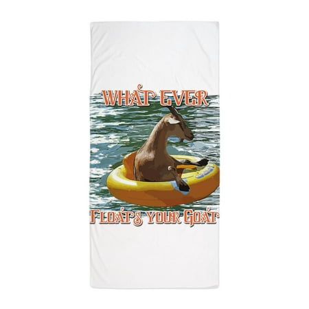 CafePress - What Ever Floats Your Goat - Large Beach Towel, Soft 30