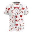thumbnail image 2 of Xuyuer Valentine's Day Women's Tshirts Holiday Party Funny Costume 3D Print Funny Tuxedo Graphic T-Shirt Novelty Short Sleeve Crewneck Shirt Circus Costume Showman T-Shir, 2 of 9
