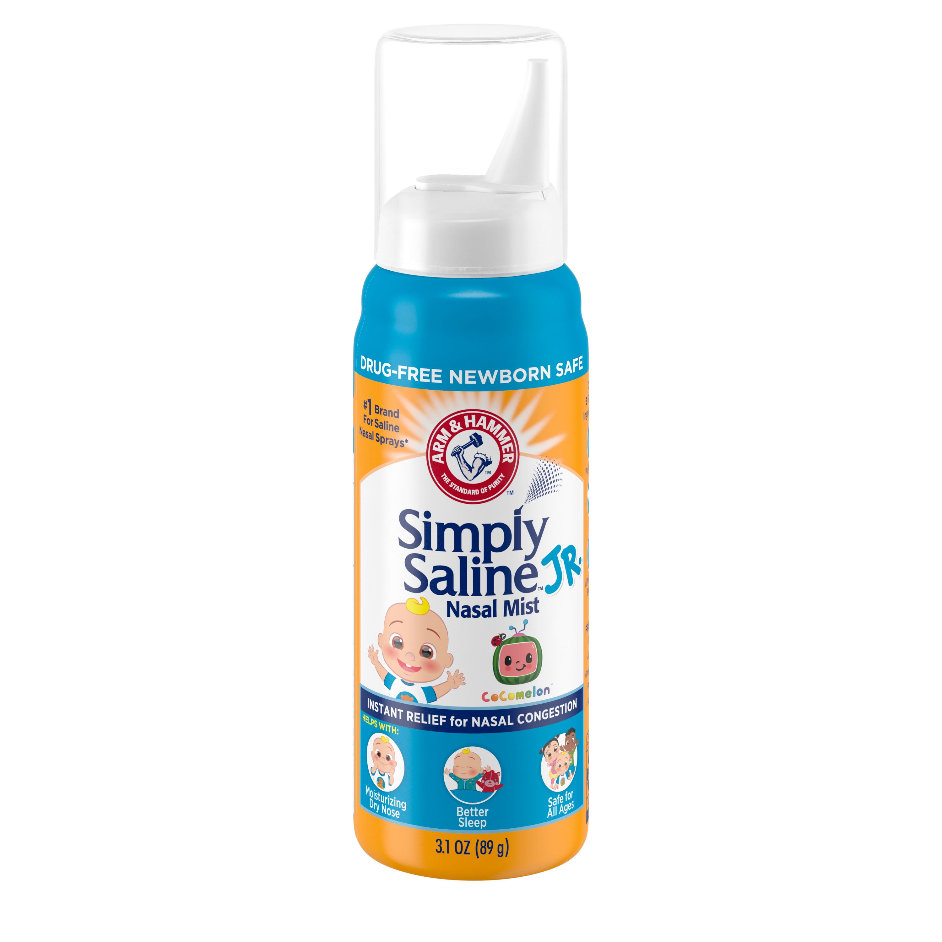ARM & HAMMER Simply Saline Baby Nasal Mist 3.1 oz Infant Safe Drug