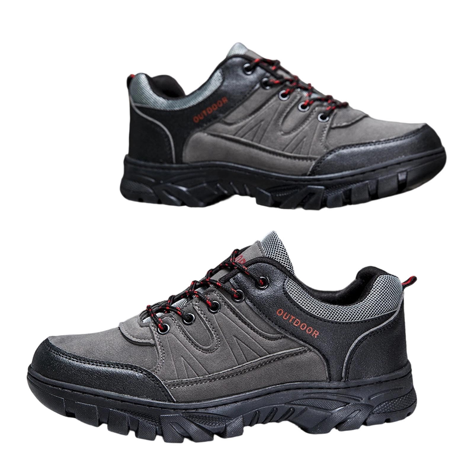Mens Plus Size Hiking Shoes Spring Summer New Arrival Outdoor Round Toe Comfortable Non-Slip Casual Sneakers for Daily Walking