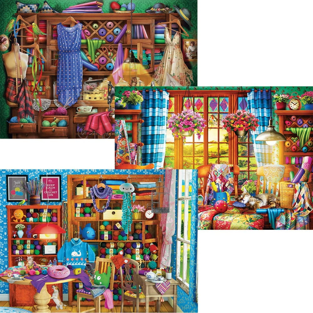 Eurographics Crafty Puzzles, Set of 3 Jigsaw Puzzle
