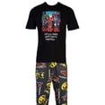thumbnail image 4 of Deadpool Mens Cinematic Cotton Pyjama Set, 4 of 4