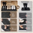 thumbnail image 2 of SIXHOME Heavy Duty Rubber Boot Tray Waterproof Non Slip Shoe Mat with Lip Durable Entryway Shoe Organizer Tray for Front Door Indoor Outdoor Muddy Shoes Storage 17“x27" Oval Black, 2 of 8