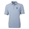 thumbnail image 2 of Men's Cutter & Buck Blue New Orleans Saints Virtue Eco Pique Botanical Print Recycled Polo, 2 of 3