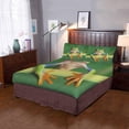 thumbnail image 2 of ZHANZZK 3 Piece Bedding Set Lovely Frog Twin Size Duvet Cover with 2 Pillowcase for Home Bedding Room Decoration, 2 of 4