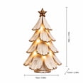 thumbnail image 3 of Vintage Lighted Christmas Tree Figurine, Christmas Tree Village with Warm Lights, Table Christmas Tree with Lights, Mini Tabletop Decor Warm Glow Home, Nostalgic Winter Pines Gift, color, 3 of 6