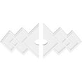 thumbnail image 2 of 36"W x 24"H x 4"ID x 11 1/4"C x 1"P Zoe Architectural Grade PVC Contemporary Ceiling Medallion, Two Piece, 2 of 11