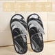thumbnail image 2 of Fotbe Fluid Black White Paint Swirls Pantuflas Peludas para Mujer con Estampado, Zapatillas de Peluche, Zapatos de Invierno para Casa, Uso Interior y Exterior-Large, 2 of 8