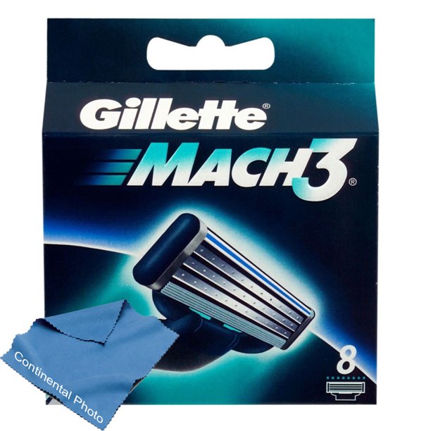 3 Packs of 8 Gillette Mach3 Mach 3 Razor Blades Refill Cartridges