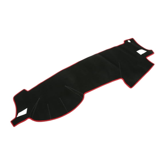 Unique Bargains Dashboard Cover Mat for Subaru Legacy 2004-2009, Non-Slip Polyester Black Red Center Console