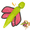Dragonfly, variant on 12.2 Inch Pink Green Dragonfly Slingshot Dog Toy, Oxford Squeaky Crinkle Fetch Chew Toy for Medium Large Dogs Dragonfly