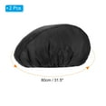 thumbnail image 2 of Uxcell Cycling Bicycle Helmet Cover Motorcycle Helmet Rain Cover Waterproof Ride Gear Helmet Cover Black 2 Pack, 2 of 5