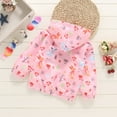 thumbnail image 3 of Cethrio Girls Jackets 2025, Lightweight Casual Printed Hooded Girls' Outerwear Pink Size 7-8, 3 of 3