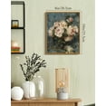 thumbnail image 2 of Drsoum Vintage Flower Wall Art Classic Retro Floral Wall Prints Modern Farmhouse Kitchen Bathroom Office Decor 8x10in Natural Framed, 2 of 5