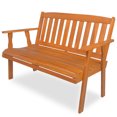 thumbnail image 2 of Mcombo Outdoor Acacia Wood Garden Bench, Natural 35" H, 2 of 7