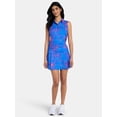 thumbnail image 2 of Birdie Bound Women's Gemma Sleeveless Print Golf Polo Shirt with UPF 30+, Sizes XS-XXL, 2 of 5
